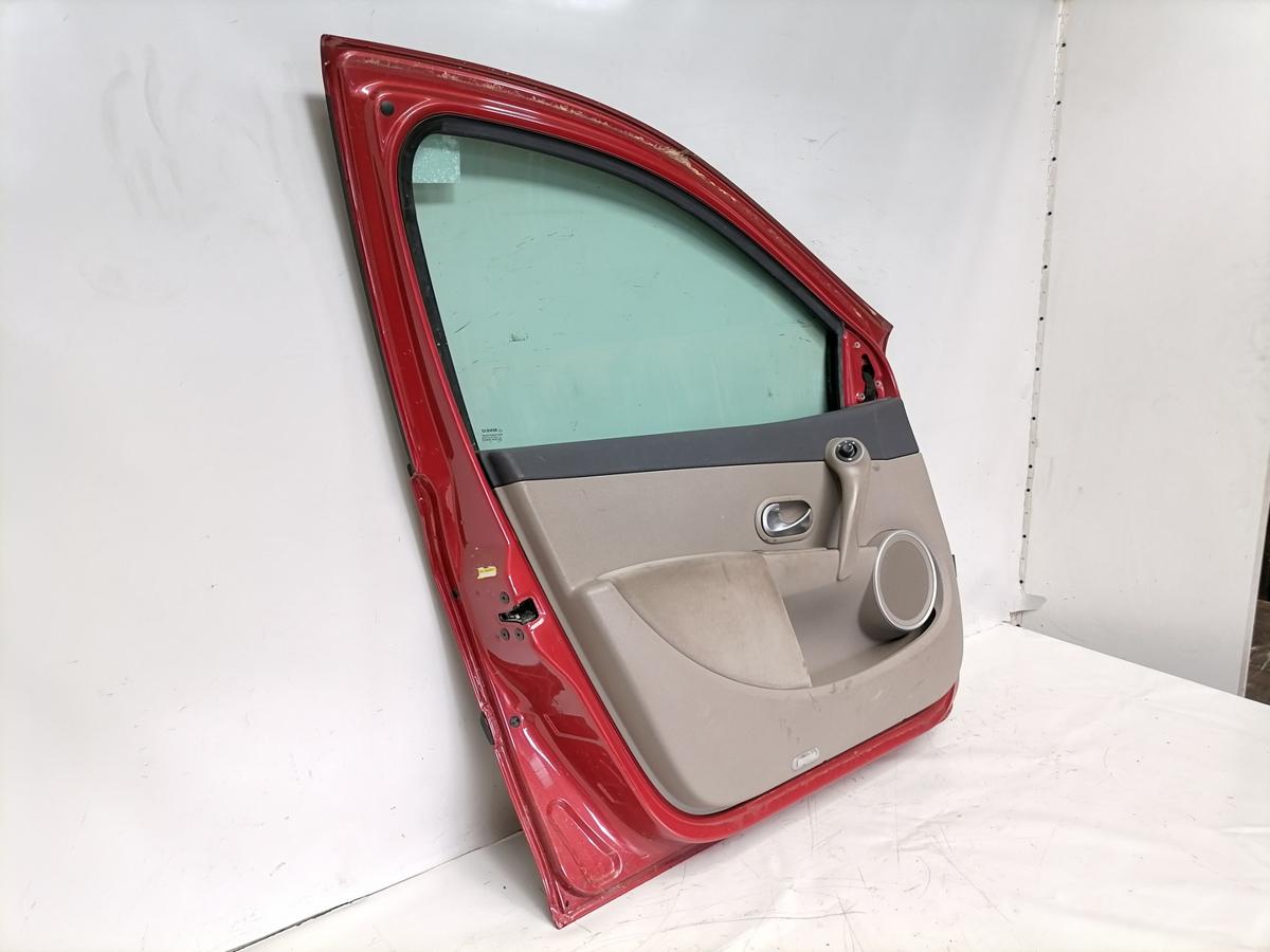 Renault Clio 3 original T&uuml;r vorn links TEB76 red of fire 5-T&uuml;rer Bj.2006